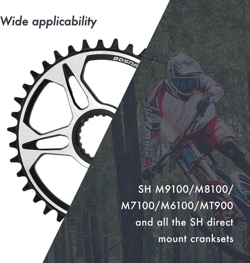 DJC Components DJC Bike Chainring 12s Direct Mount Chainring for Shimano M6100 M7100 M8100 M8130 M9100 M9120 Mt900 XTR SLX - Image 5